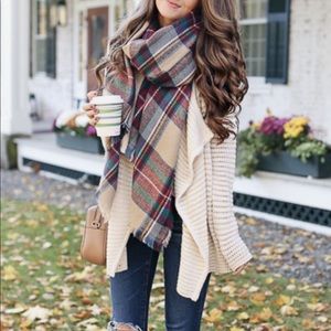 SOLD Multi-color blanket scarf